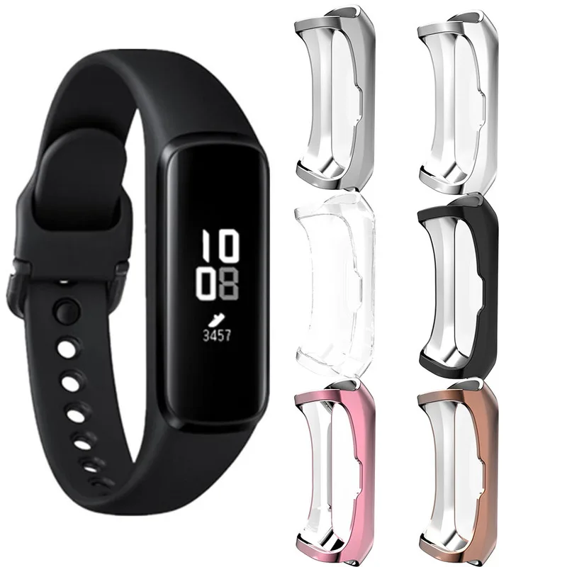 

1pcs Soft TPU Protective Case for Samsung Galaxy Fit e Smart Watch Cover Screen Protector Shell Band Strap Accessories