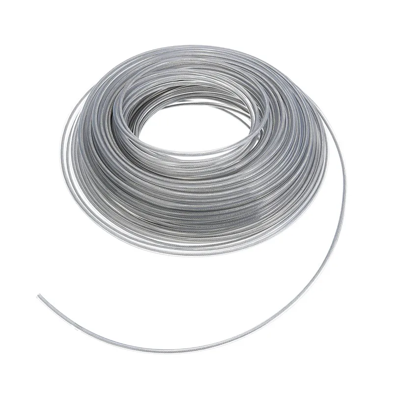3mm/2.7mm Steel Wire Grass Trimmer Wire Rope Cord Line Strimmer Brushcutter Long Round Roll Grass Replacement Trimmer line