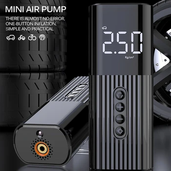 

ALLOMN Inflatable Pump Air Compressor With LED Tyre Inflator Mini Portable 12V 150PSI Wire Air Pump For Car Bicycle Balls