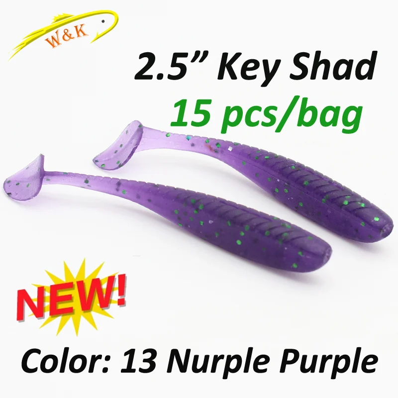 thumbnail image 1 of Pequeñas colas de 5 cm y 6 cm, cebos blandos para pesca en hielo, señuelos para pesca de percas, lucios, róbalos, señuelos para pesca en agua dulce, señuelos blandos Easy Shiner Shad, 1 of 5