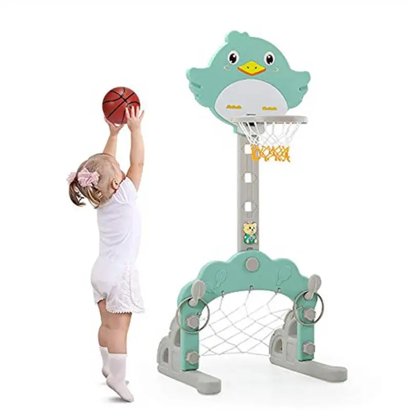 Children Basketball Hoop Baby Backboard Toy Height Adjustable