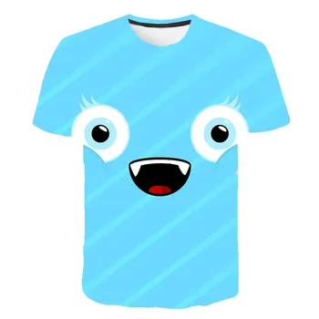 

2020 Cute 3D Cartoon T Shirt kids clothes Summer Short Printed Funny t-shirt Boys and Girls Teenager Children Tops