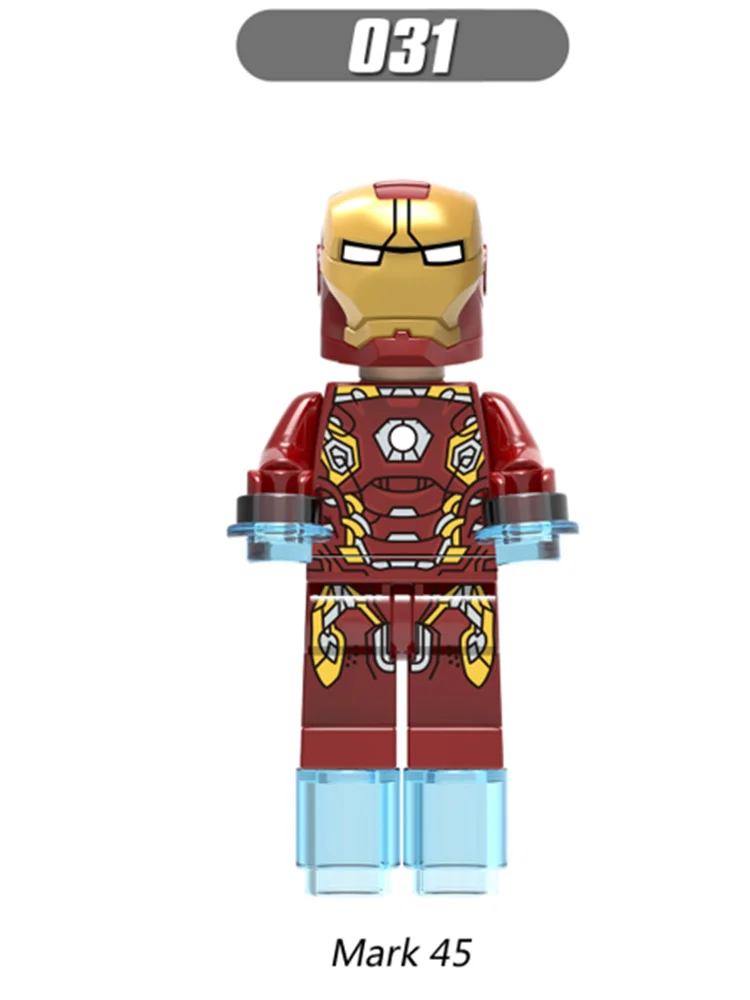 

Single Sale Super Heroes Avengers Figures Iron Man Mk85 Mk5 Mk22 Mk50 Mk41MK8 MK44 MK21 Bricks Building Blocks Diy Toys boy Gift