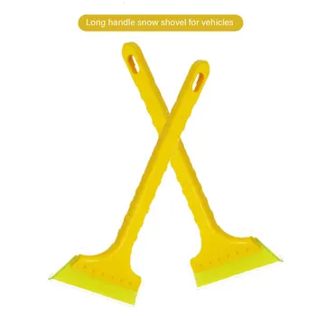 

Universal Car Yellow Snow Ice Scraper Vehicle Windshield Windscreen Snow Shovel Removal Brush Cleaning Tool