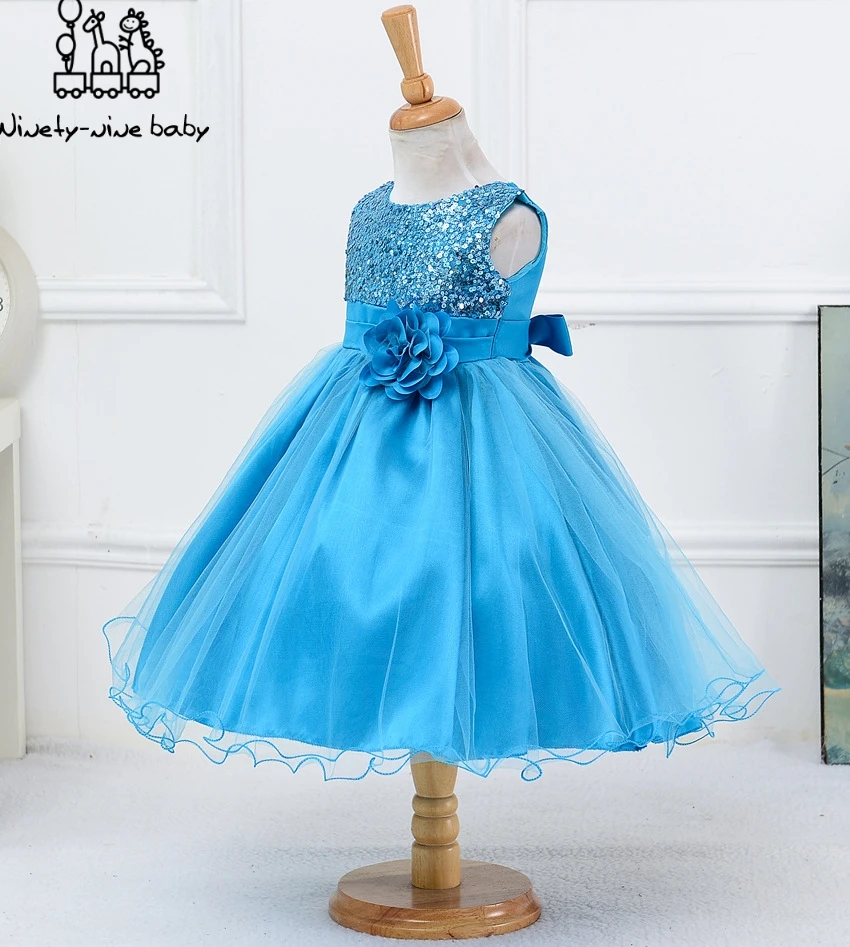 Платье с цветочным узором и блестками для девочек; праздничное платье принцессы высокого качества; платье на крестины; хлопковое платье Санты с блестками; детская одежда; От 3 до 10 лет