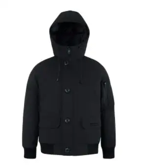 Xiaomi MITOWNLIFE, Классическая куртка-пилот, пуховик, 90% белый утиный пух, водонепроницаемый короткий пуховик, зимняя куртка, умный дом - Цвет: black L