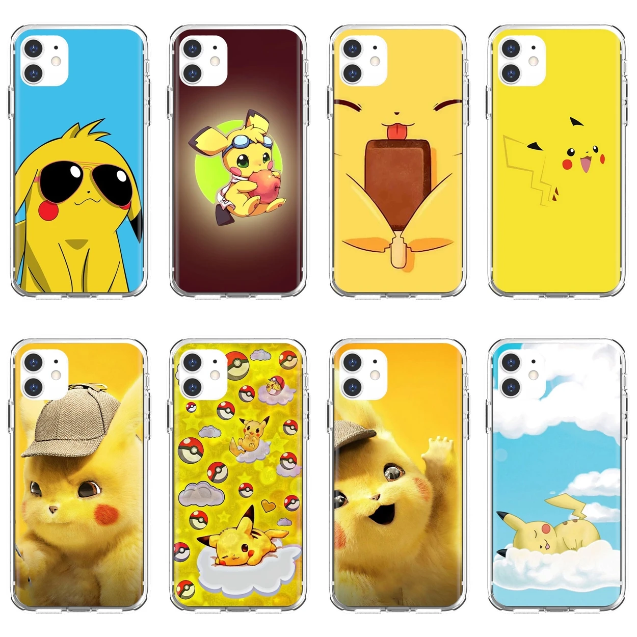 Для Huawei P30 P40 P20 P7 P8 P9 P10 Lite Plus Pro 2015 2016 2017 Mini Pikachu-привлекательный мягкий чехол |