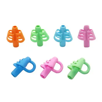

Two-Finger Grip Silicone Baby Learning Writing Tool Writing Pen Writing Correction Device Children Stationery Gift 3pcs/sets