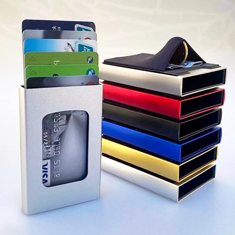 YUECIMIE умный алюминиевый кредитный телефон с эластичным карманом мужской RFID