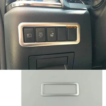 

Car stick styling cover ABS matte front head light switch button trim frame lamp For Toyota Alphard Vellfire 2016 2017 2018 2019