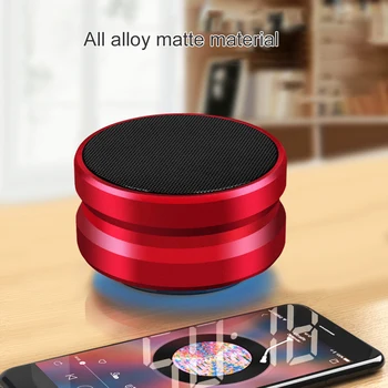 

wireless bluetooth speaker metal mini portable subwoof sound with Mic TF card FM radio AUX MP3 music play loudspeaker