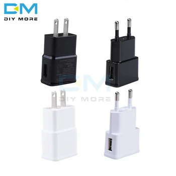 

White Black 5V 2A EU US Plug 1 Port USB Wall Charger Fast Power Adapter Travel