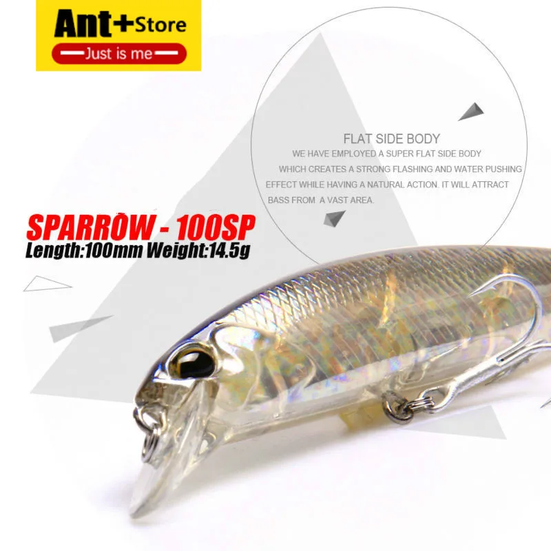 

Hot Model Fishing Lures Hard Bait 7color for Choose 10cm 15g Minnow,quality Professional Minnow Depth0.8-1.5m