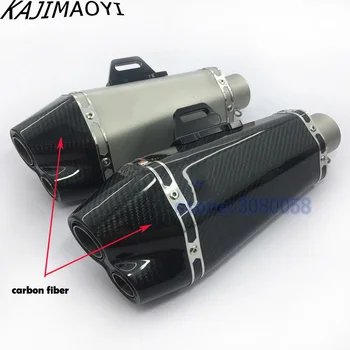 

KAJIMAOYI 51mm Universal Motorcycle Scooter Exhaust Muffler Pipe Case For GSXR CBR250 CB400 CB600 YZF FZ400 Z750