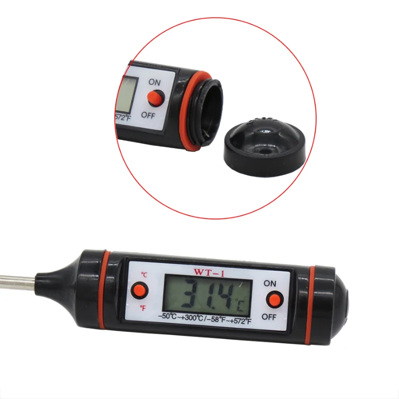 1PC Cooking Meat Candy Jam Sugar Cooking Digital Thermometer Probe Food Kitchen BBQ Selectable Sensor Gauge Heat Indicator
