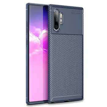 

50pcs/lot For Samsung Galaxy Note 10 Plus Flexible Carbon Fiber Shockproof Rugged Case For Samsung Galaxy Note 10