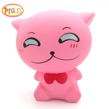 

Jumbo Squishy Cartoon Cat Stress Relief Pink Color Scented Squishies Squeeze Toys Slow Rising Skuishy Toy for Adults