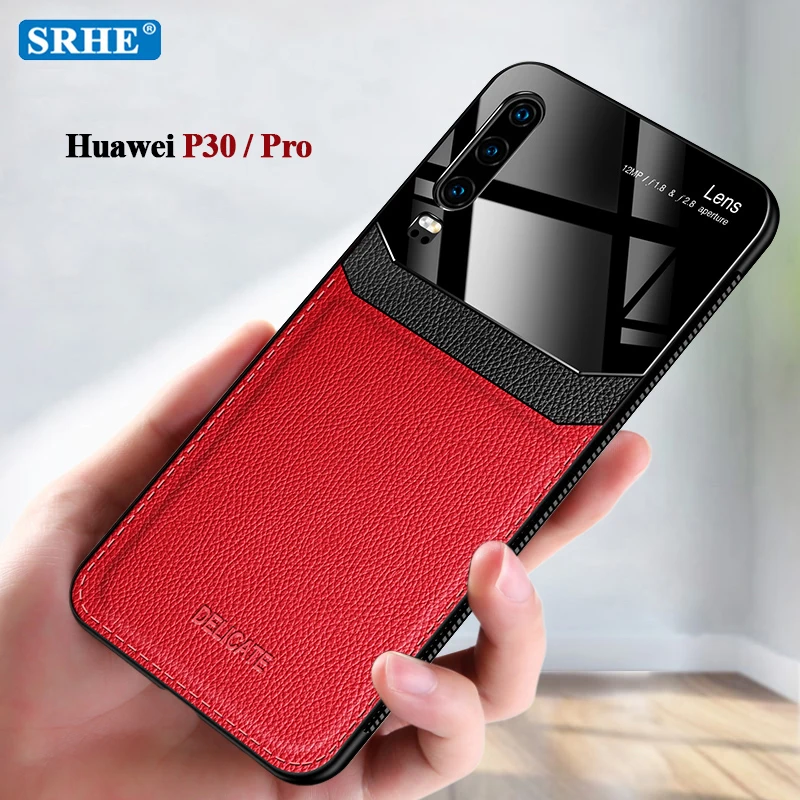 

Luxury Pu Leather Case For Huawei P30 Pro Shockproof Soft Silicone Cover For Huawei P30 Pro Lite Phone Cases
