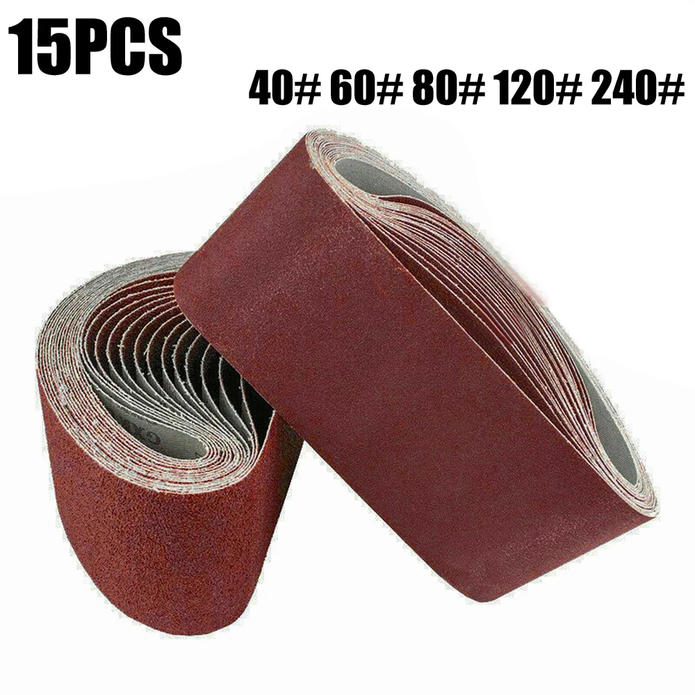15pcs Abrasive Grinder Sanding Belt Set Wood Metal Polishing Sander 40-240 Grit | Инструменты