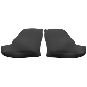 

2Pcs Door Armrest Replacement Leather for 11-17 Honda Odyssey Armrest Cover Skin Car Auto Parts Covers Black