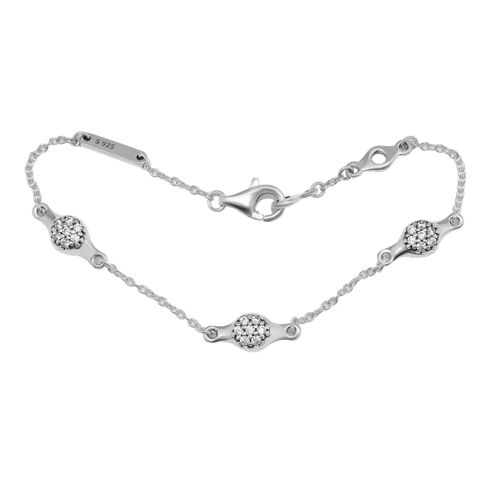 Современные LovePods браслет прозрачный CZ браслеты для женщин самодельные бусины и шармы подлинные стерлингового серебра 925 пробы модные ювелирные браслеты