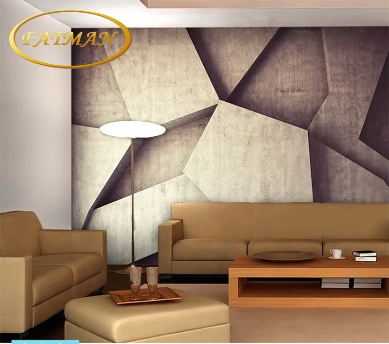 

Dropshipping Custom Photo Wallpaper 3D Stereo Irregular Geometric Pattern Large Mural Fashion Store Bar Gallery Cafe Wallpaper
