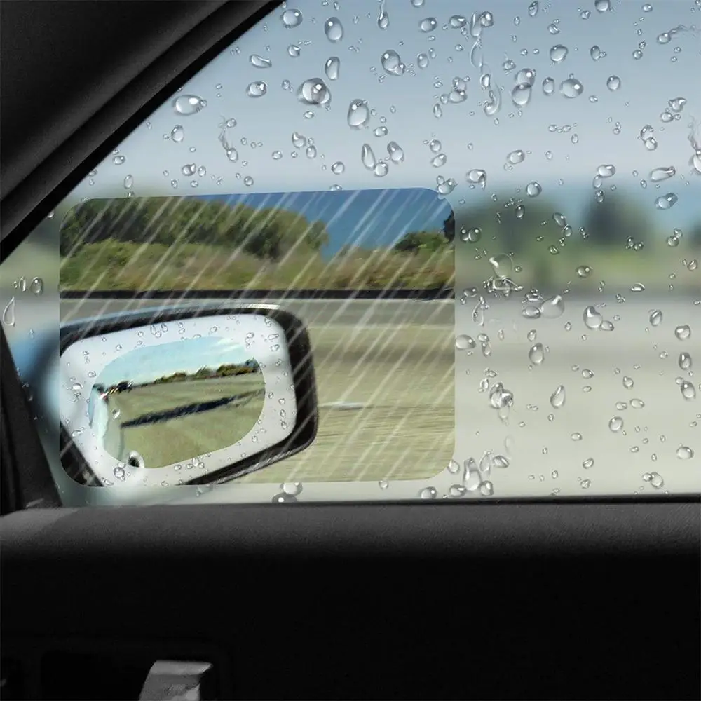 Rain Proof Car Mirror film Car Mirror Film Anti Fog Sticker 2Pcs - AutoMods