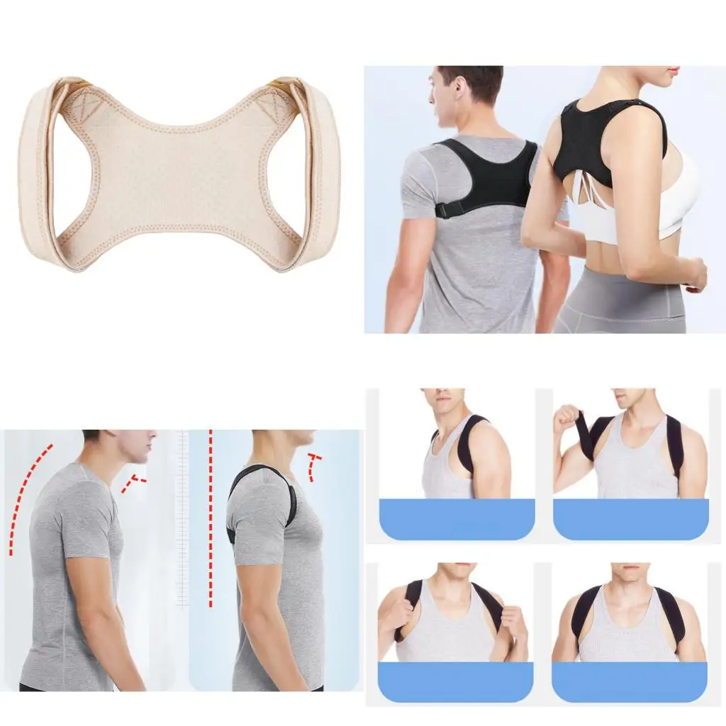 Adjustable Posture Corrector Back Shoulder Straightener Support Correct Body Brace Bra Belt Men Women Back Support Shoulder Belt