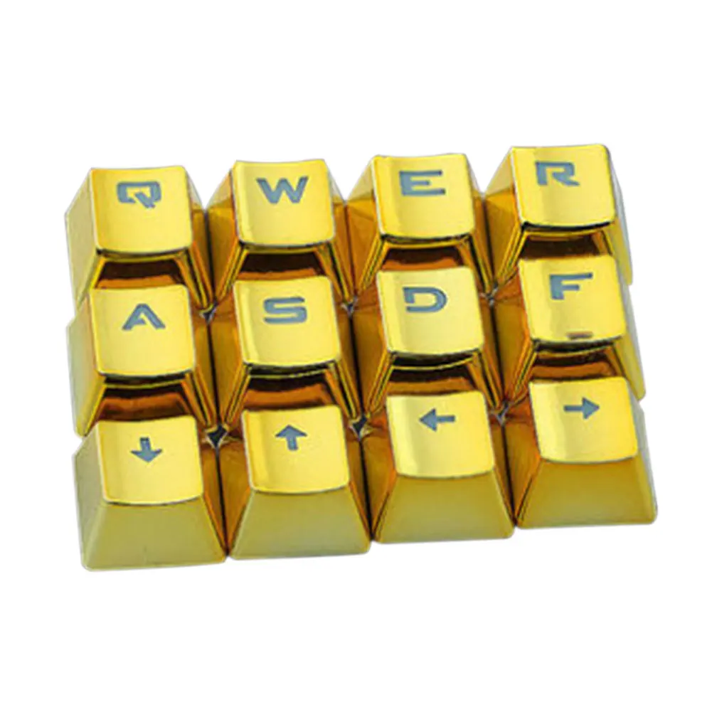 12 шт. Низкопрофильная офисная игра USB Keycap позолоченная Водонепроницаемая подсветка универсальная механическая клавиатура аксессуар удаление прочный