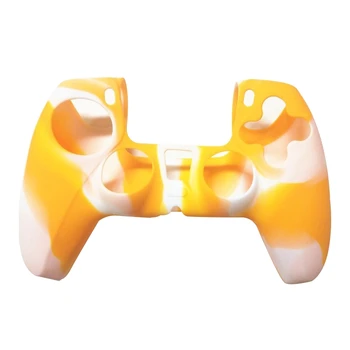 

Washable Handle Sleeve Silicone Case Skin Protective Cover for PlayStation PS5 L4MD
