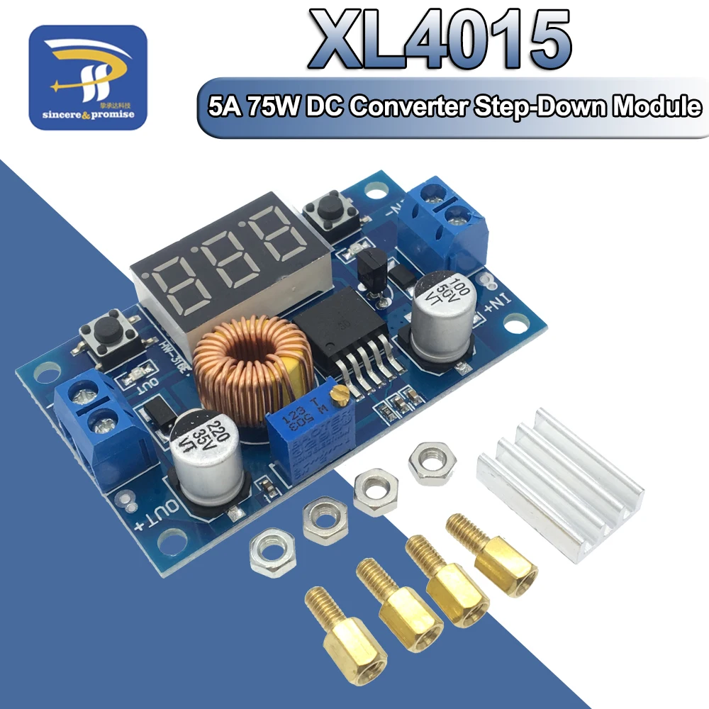 Регулируемый понижающий преобразователь 5 А 75 Вт XL4015 с 4 38 в до 1 25 36 в|power module|power supply