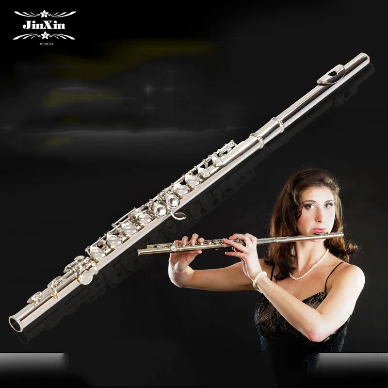 

16 Hole E-Key Flute Nickel Plated C-key Flute Instrument Flute
