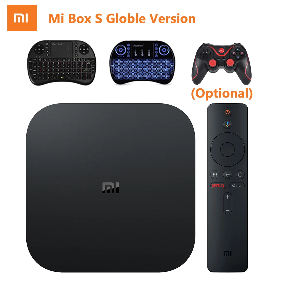 

Xiaomi Mi Box S Android 8.1 TV Box 4K HDR Cortex-A53 Quad Core 2GB RAM 8GB ROM 2.4G + 5.8G WiFi BT4.2 With Voice Remote Control