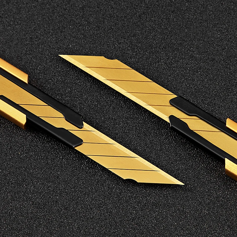 Fizz Aluminum Alloy Utility Knife Art Knife Paper Cutter Metal Blade Self-Locking Design Angle With Fracture Cutter