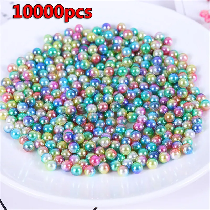 10000 шт 3 мм DIY Slime красочный жемчужный наполнитель аксессуар "частицы" бусины искусственный жемчуг пушистые украшения игрушки для детей подарок