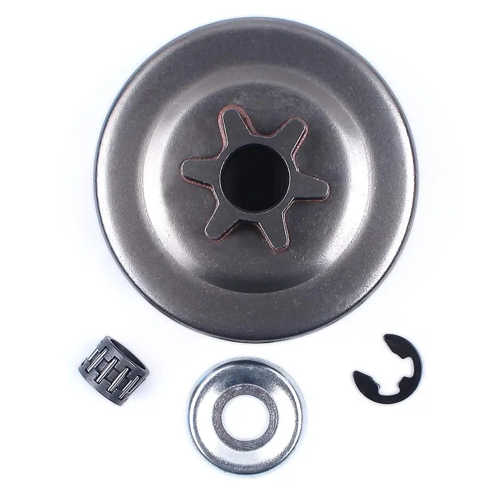 3/8 Pitch 6T clutch drum sprocket washer E-Clip kit for STIHL 017 018 021 023 025 MS170 MS180 MS210 MS230 MS250 chainsaw chainsaw parts kit