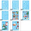 1 Sheet Merry Christmas Snowflake Snowman Window Sticker Christmas Wall Stickers Kids Room Wall Decals ► Photo 2/6