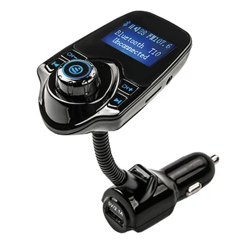 

T10 Car Bluetooth Hands-Free MP3 Music Player FM Transmitter Dual USB Charger Auto FM Transmitter