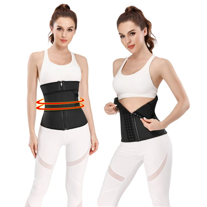 

Latex Waist Trainer Binders Shaper Modeling Strap Steel Boned Corset Slimming Sweat Fat Burning Weight Loss Belt Body Shapewear