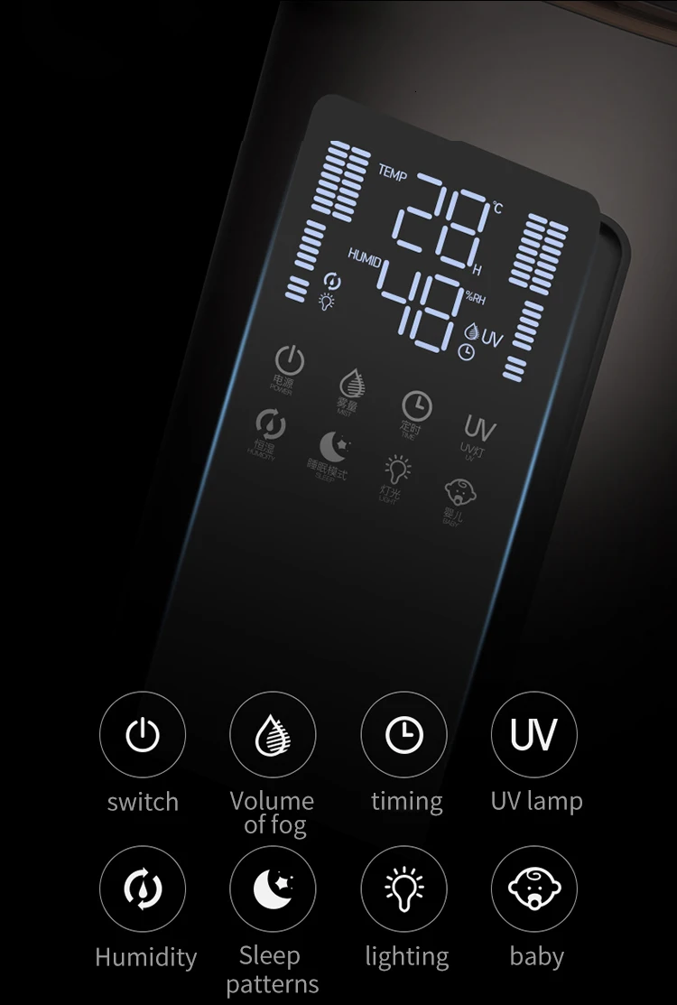 Увлажнитель Xiaomi 5L будет емкость на воде интеллект Постоянная Влажность очищает увеличение влажной бытовой спальни