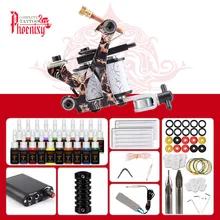 Полный набор татуировки пулемет 4/6/10/20 цветные чернила для татуировок мини Питание постоянного боди-арт тату Полный Набор Татуировок