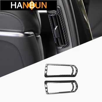 

Car Styling Carbon Fiber Color B Pillar Air Outlets Frame Decoration Cover Trim For Audi A6 C8 2019-20 Interior Accessories