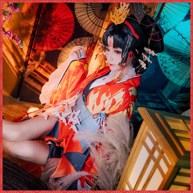 Косплей Костюм для Хэллоуина из игры Onmyoji Shiranui DianZang Skin diebush aohua роскошное