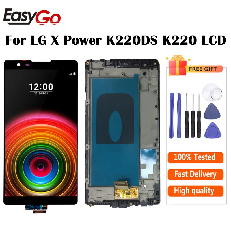 ЖК дисплей для LG X Power K220DS K220 с фоторамкой бесплатная доставка|Экраны мобильных
