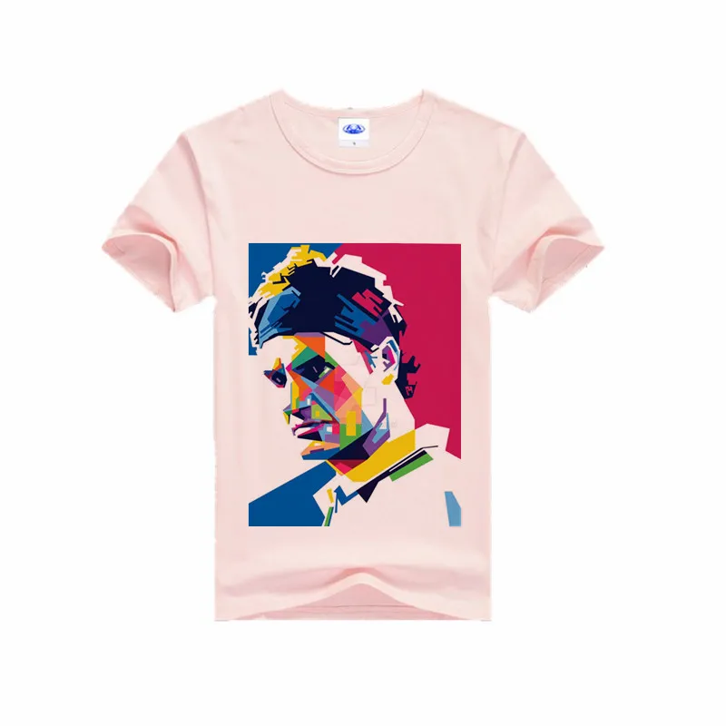 Federer/футболки; Одинаковая одежда для семьи; одежда для мамы и меня; футболка с короткими рукавами; Одежда для мальчиков; рубашка для отдыха - Цвет: G90A-pink