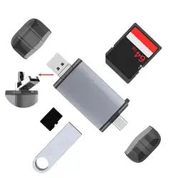 3 в 1 USB OTG кардридер для карт памяти USB 3,0 Micro USB OTG TF/SD кард-ридер телефон удлинитель Разъем Micro USB OTG адаптер карта