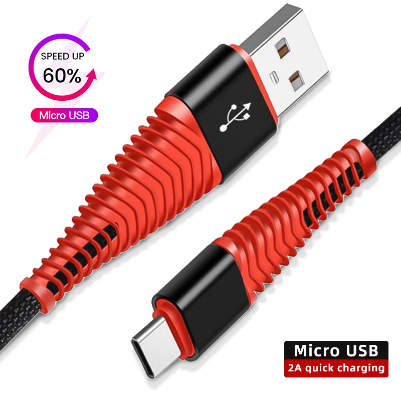 

Micro USB Cable Fast Charging Data Wire Cord Microusb Charger Cable for Samsung S7 S6 Xiaomi Android Mobile Phone Cables