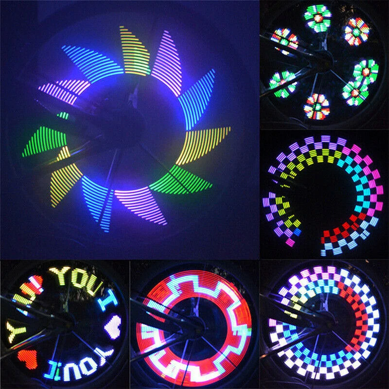 32LED велосипедные фонари спицы двухстороннее оборудование для верховой езды части безопасный и надежный фонарик для велосипедных спиц