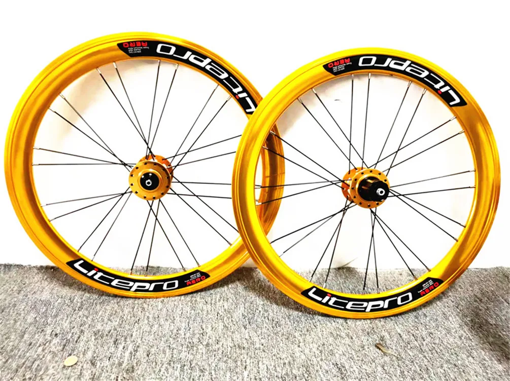 20 Inch BMX Wheelset 406/451 Rims Disc Brake Folding Bikes Wheelset