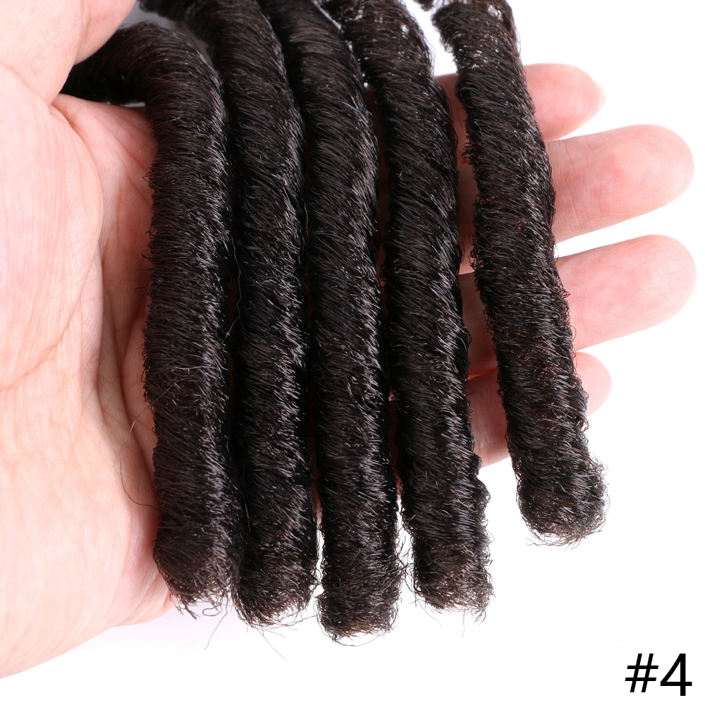 Мягкие локоны дреды плетение волос Вязание крючком плетение волос синтетические волосы на крючках Наращивание волос 14 дюймов высокая температура волокна коса